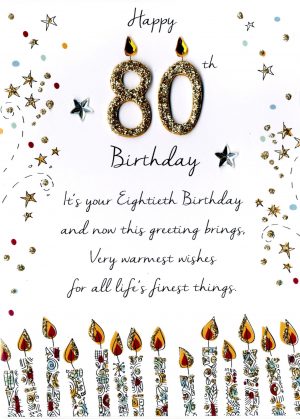 80 Birthday Card Ideas Male 80th Birthday Greeting Card