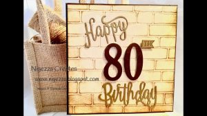 80 Birthday Card Ideas Masculine 80th Birthday Card Using Stampin Up Products