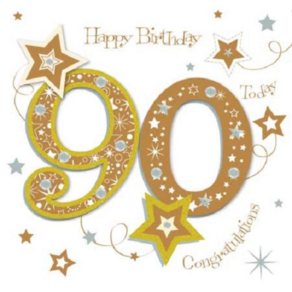 90Th Birthday Card Ideas Happy 90th Birthday Greeting Card Talking Pictures
