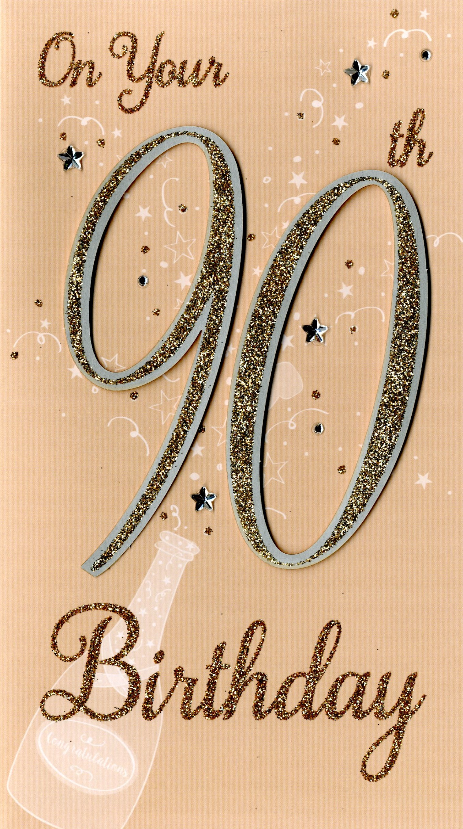 90Th Birthday Card Ideas Happy 90th Birthday Greeting Card