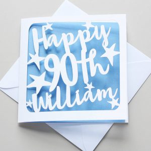 90Th Birthday Card Ideas Personalised 90th Birthday Card