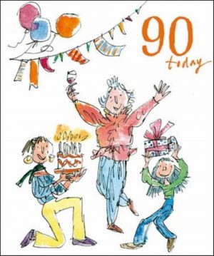 90Th Birthday Card Ideas Quentin Blake 90th Birthday Greeting Card