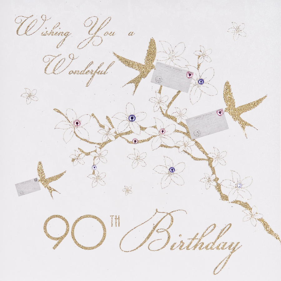 90Th Birthday Card Ideas Wonderful 90th Birthday Handmade Birthday Card Et46