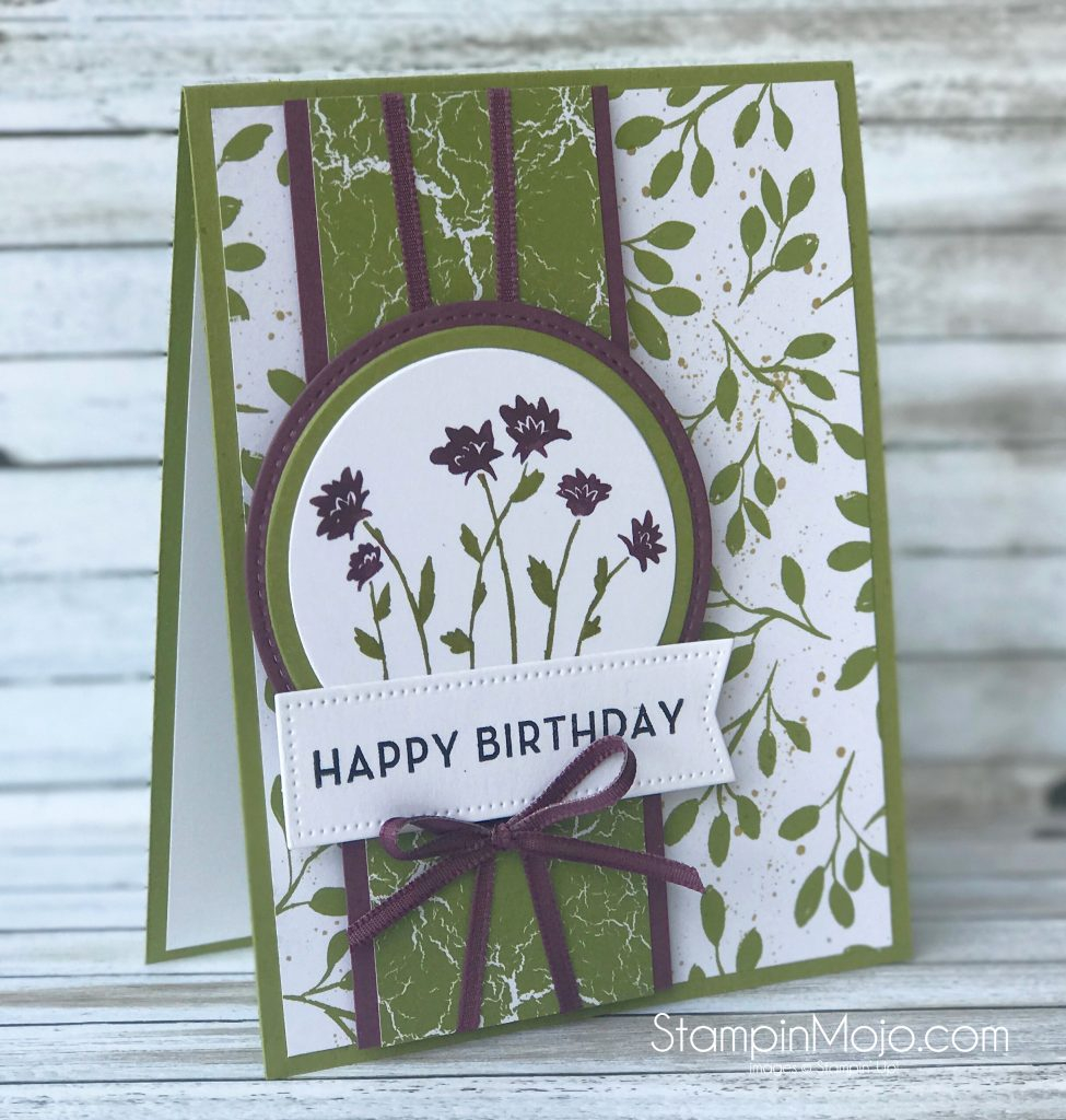 Big Birthday Card Ideas Stampin Up Background Bits Big On Birthdays Tttc011 Birthday Card