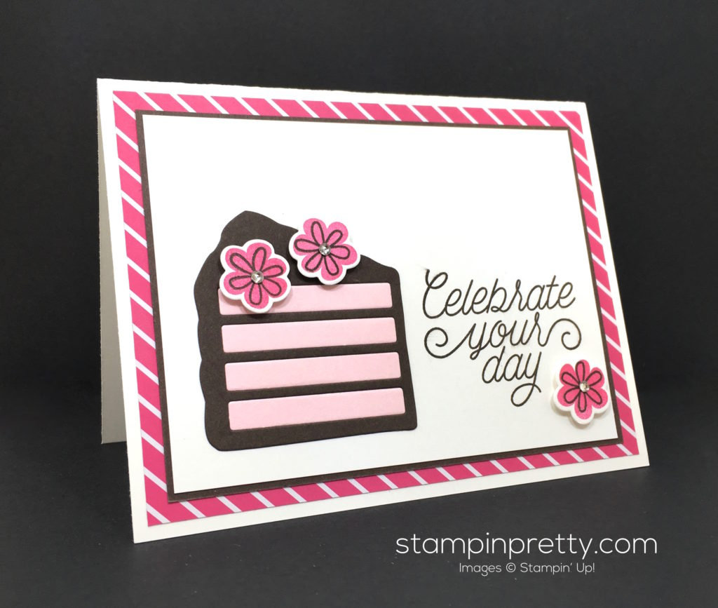 Big Birthday Card Ideas This Birthday Card Is A Piece Of Cake Stampin Pretty