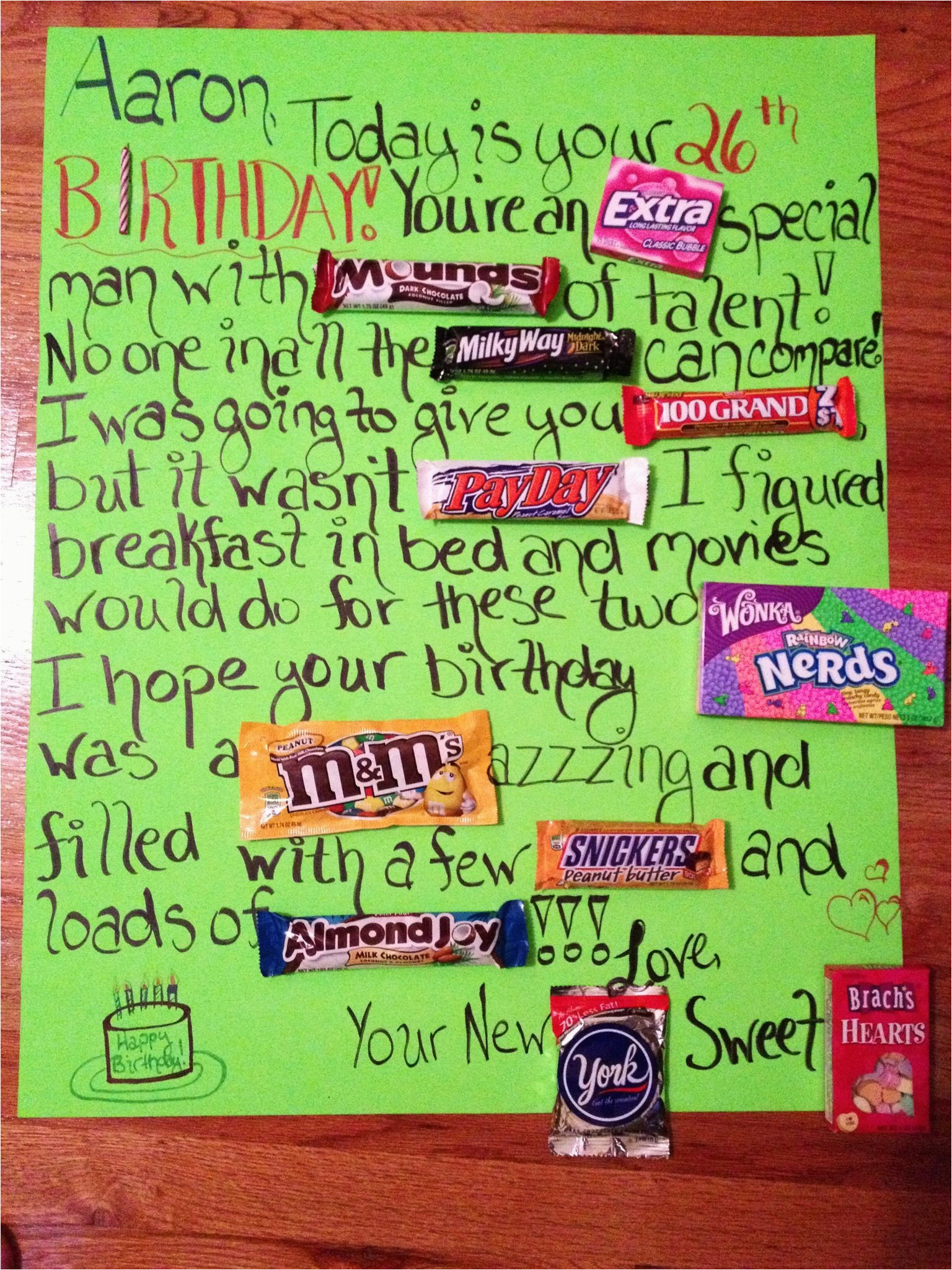 Birthday Candy Card Ideas Diy Birthday Card Ideas For Brother Candy Bar Birthday Card Food