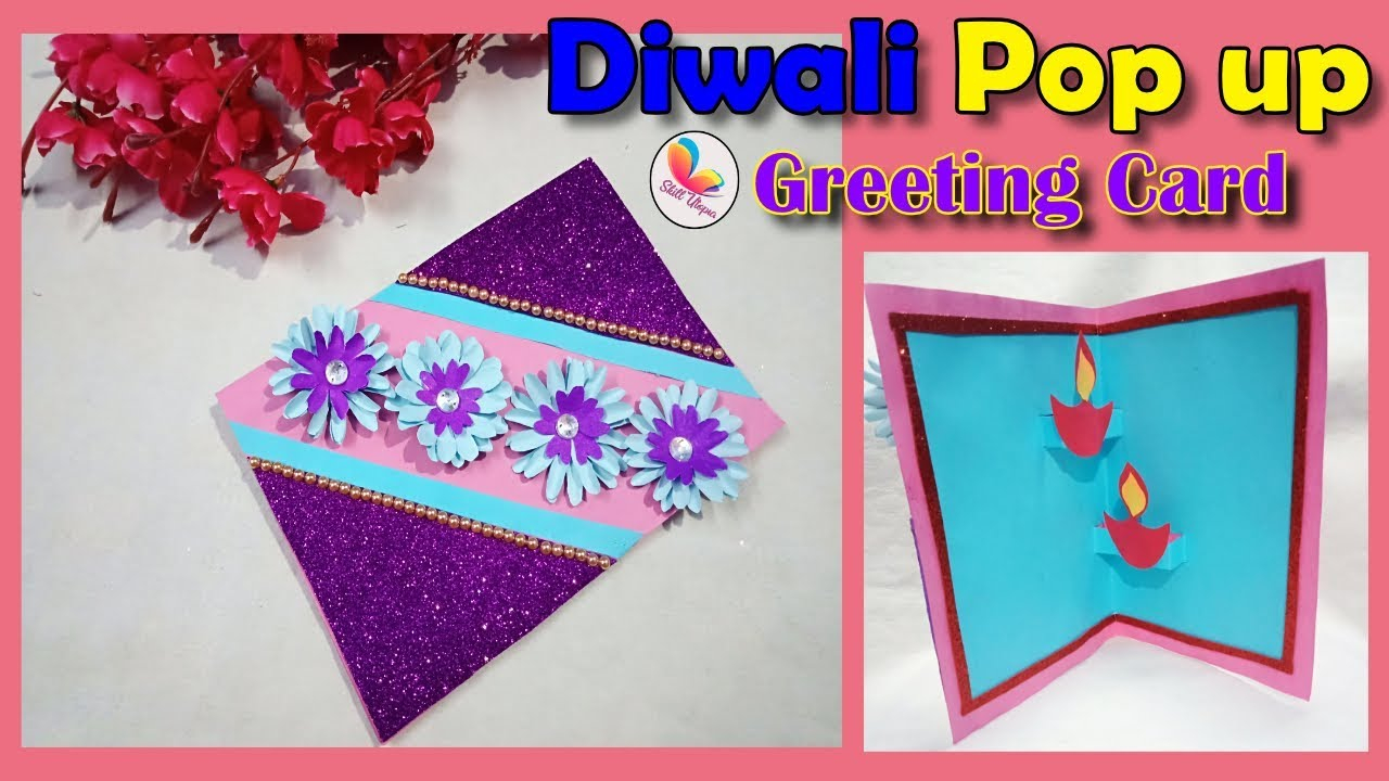 Birthday Card Decoration Ideas Diy Greeting Card For Diwali Birthdaygreeting Card Making Ideas Handmade Greeting Card