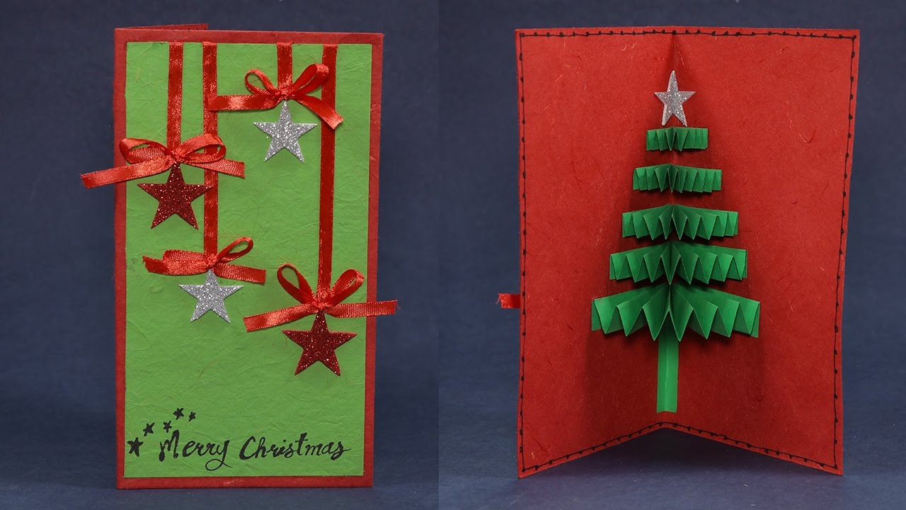Birthday Card Decoration Ideas Handmade Pop Up Christmas Greeting Card How To Diy Tutorial