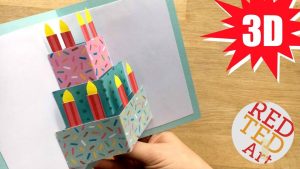 Birthday Card Designs Ideas Easy Cake Card Birthday Card Design Weddings Celebrations Diy Card Making Ideas