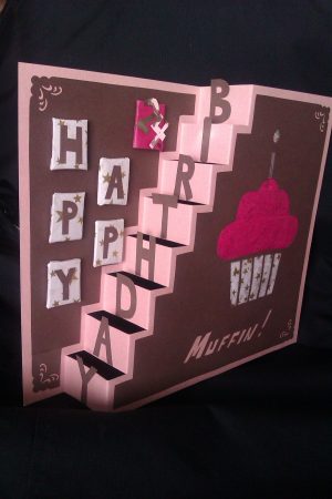 Birthday Card Designs Ideas Free Templates And Tutorial For 3d Staircase Birthday Card Made
