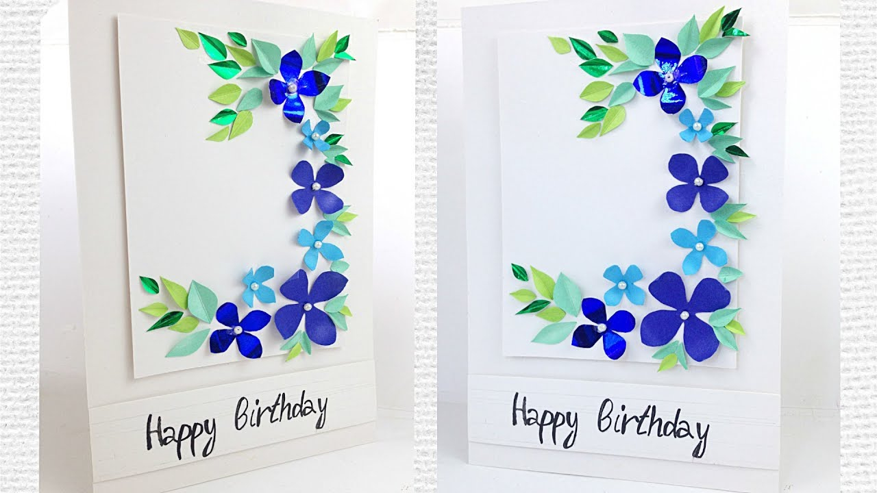 Birthday Card Designs Ideas Greeting Card For Womens Mothers Day Flower Designs Making Ideas Tutorial Easy For Friend