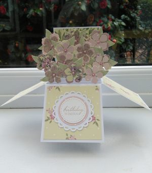 Birthday Card Folding Ideas 3d Pop Up Flower Box Birthday Card Folds Flat For Posting Birthday Wishes