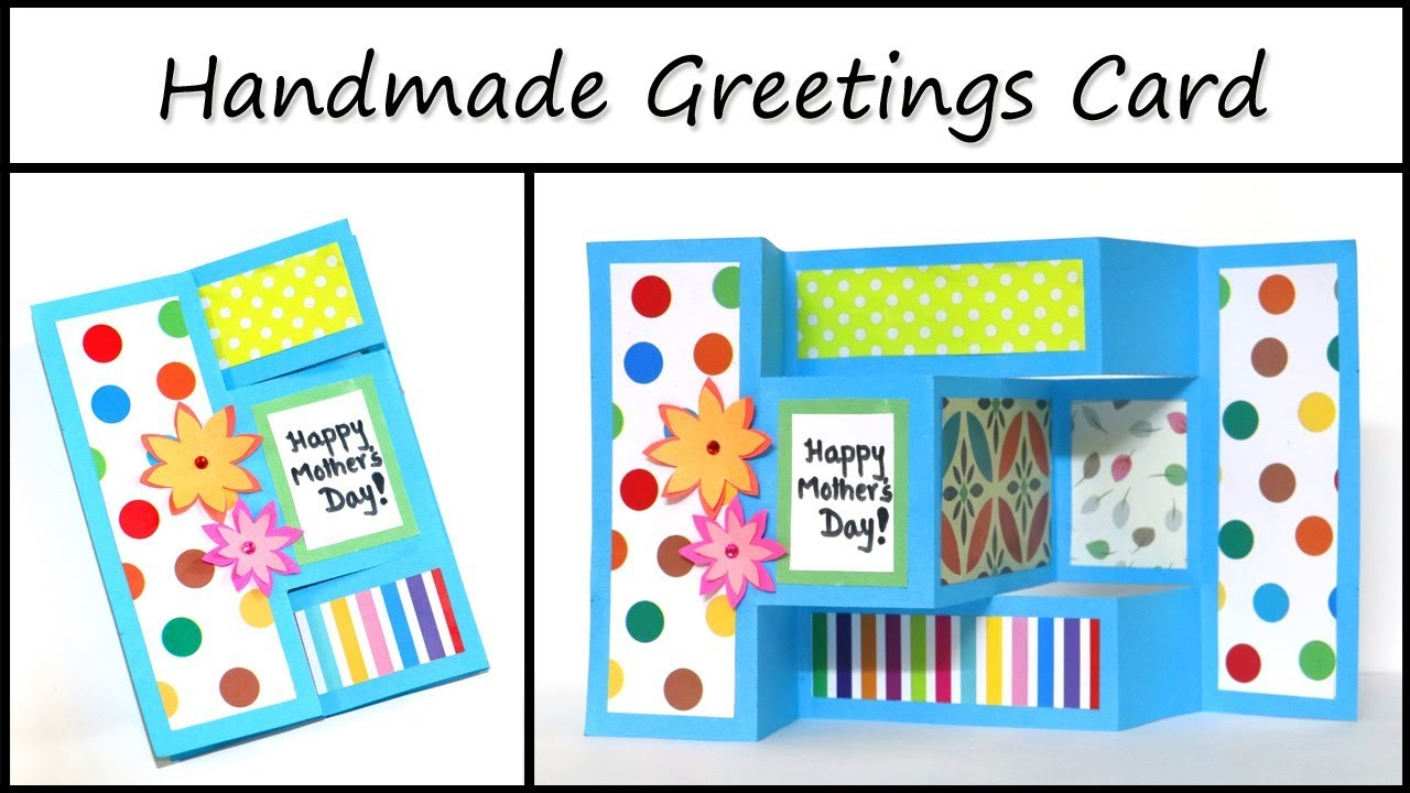 Birthday Card Folding Ideas Handmade Greetings Card Diy Folding Card Ideas Mothers Day Card