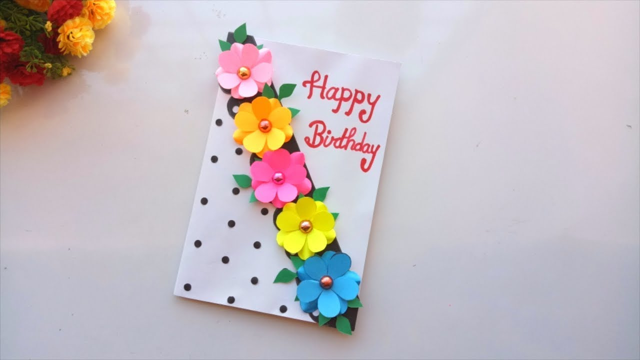 Birthday Card Greeting Ideas Beautiful Handmade Birthday Card Idea Diy Greeting Cards For Birthday