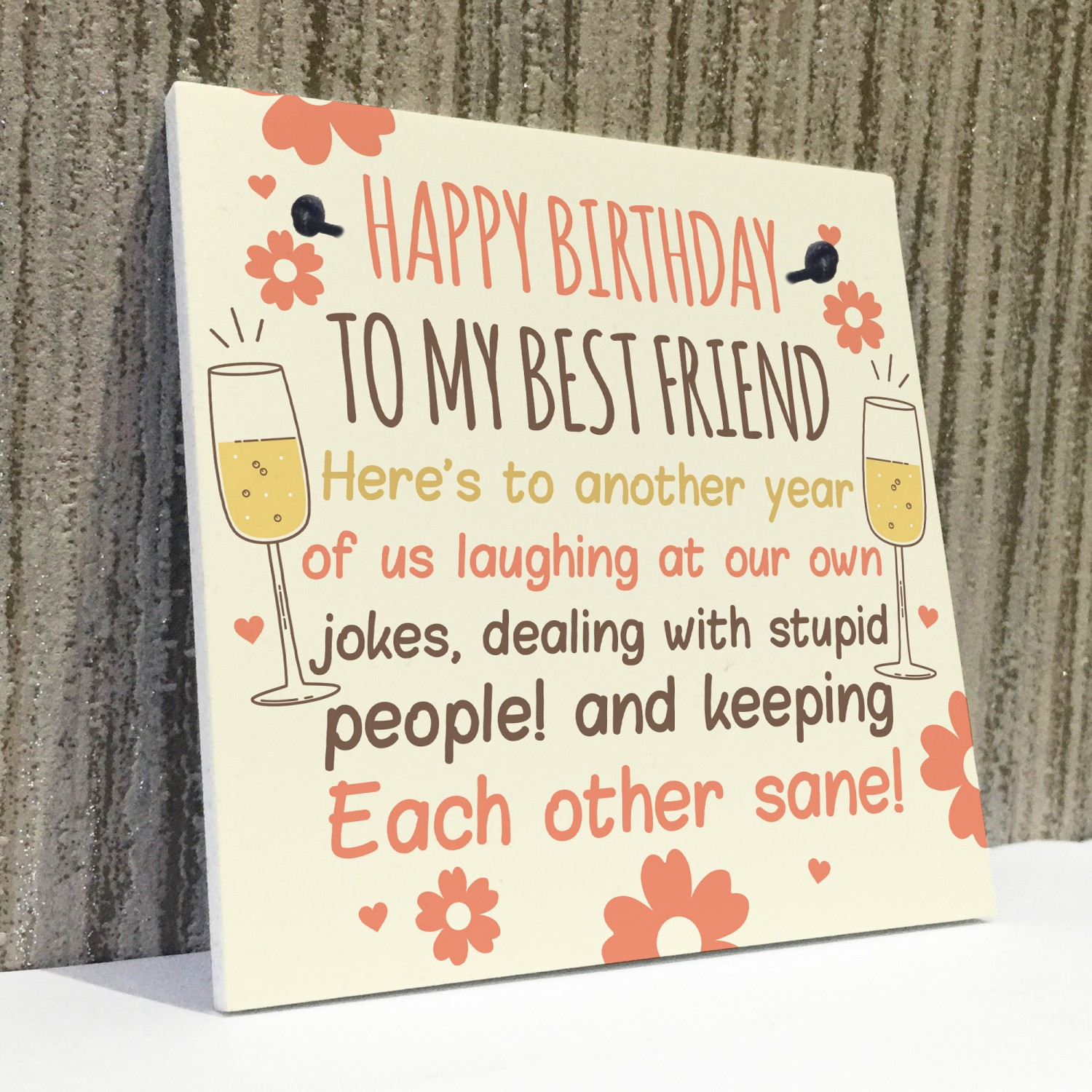 Birthday Card Ideas For Best Friend Funny Funny Best Friend Birthday Card Friendship Gifts Sign