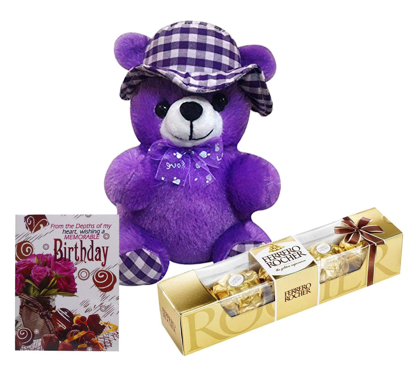 Birthday Card Ideas For Girlfriend Birthday Gift For Girlfriend Or Wife Purple Cap Teddy With Small