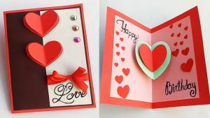 Birthday Card Ideas For Girlfriend How To Make Birthday Card For Boyfriend Or Girlfriend Handmade Birthday Card Idea