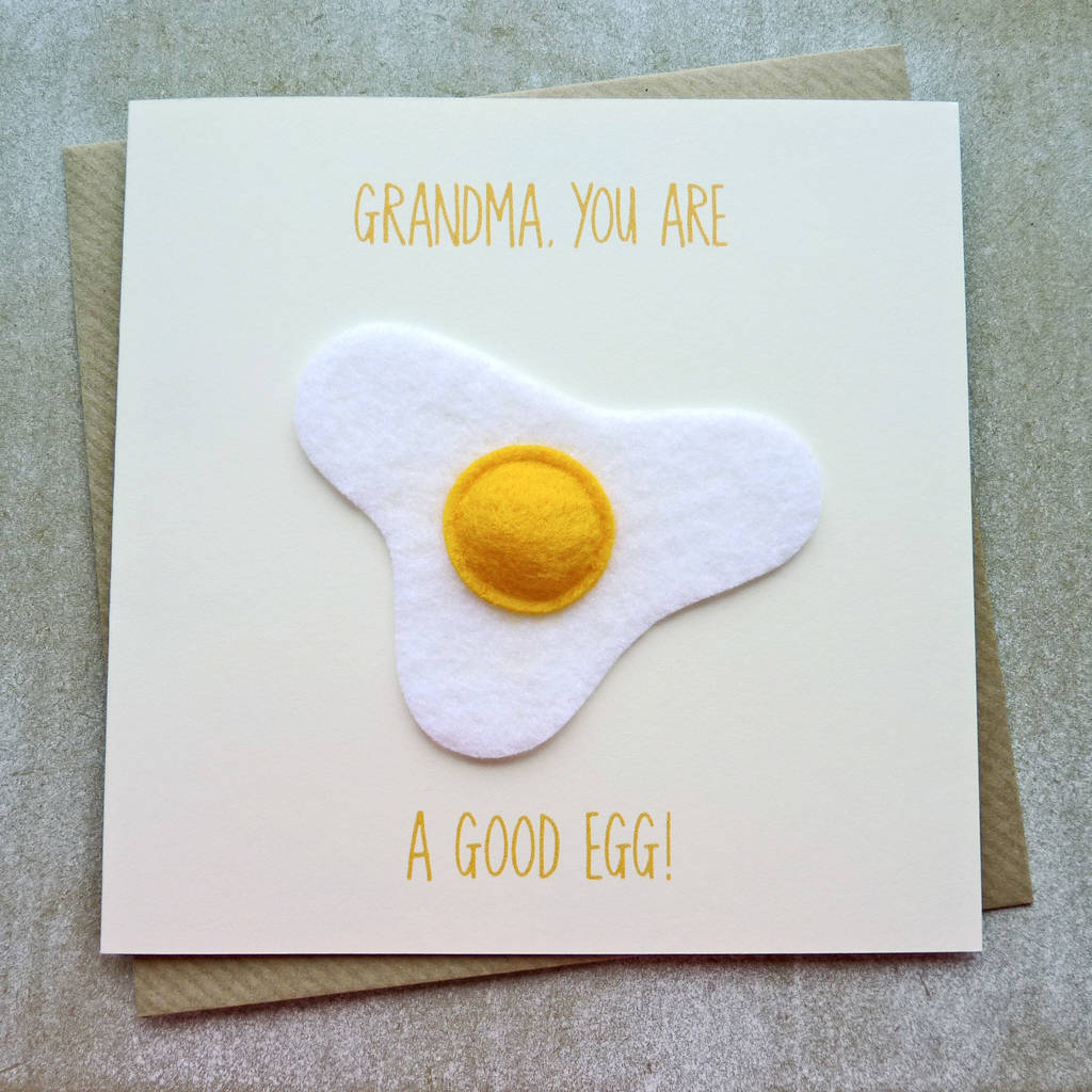 Birthday Card Ideas For Grandma Good Egg Grandma Handmade Birthday Card