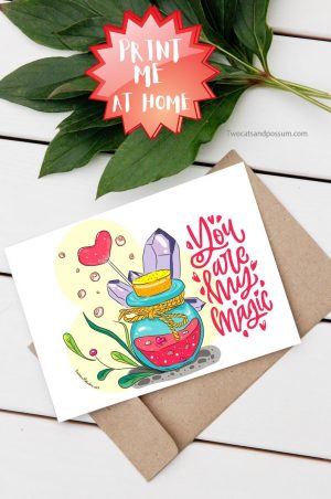 Birthday Card Ideas For Him Birthday Card Gift For Her Anniversary Card Gift For Him You Are My Magic I Love You Card Sympathy Card Magic Card