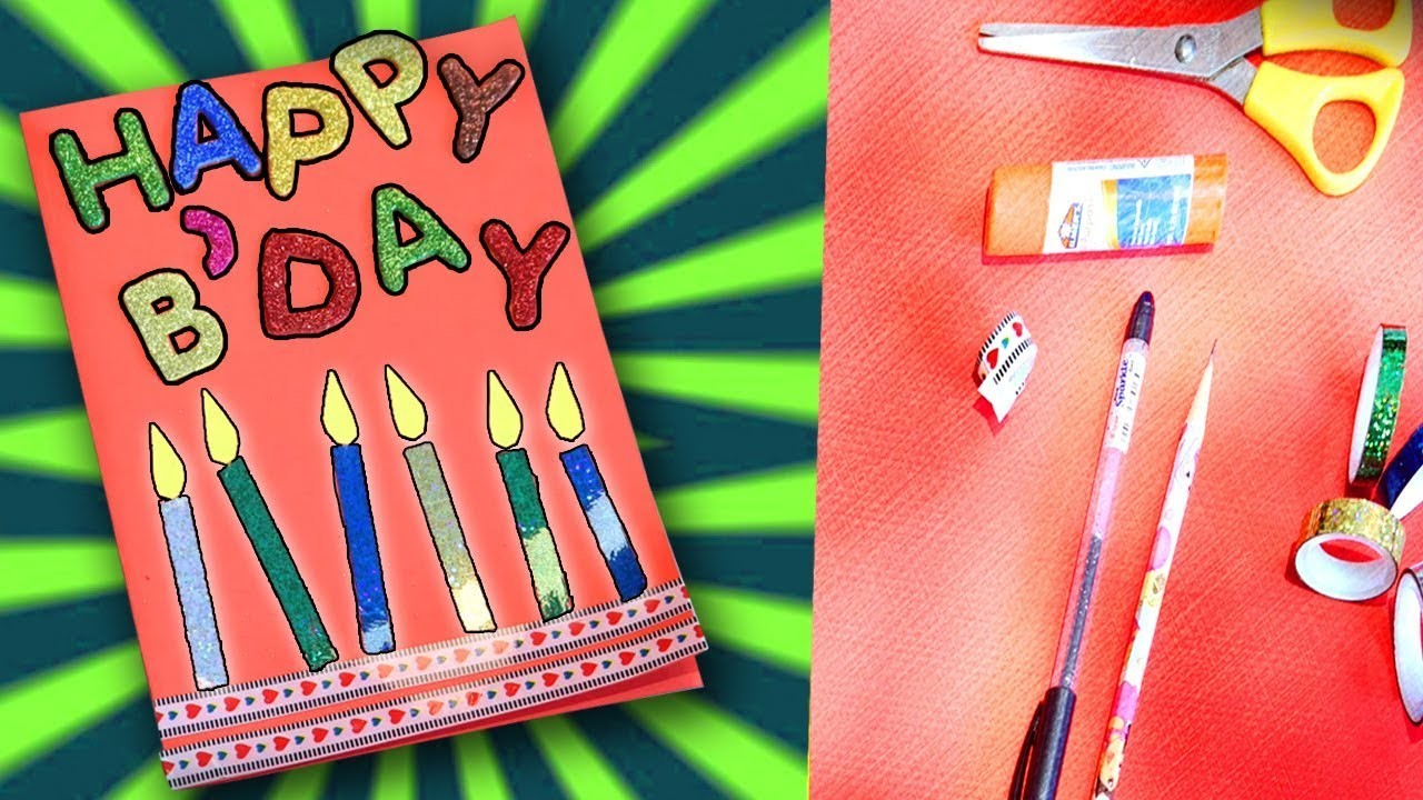 Birthday Card Ideas For Kids 97 Birthday Card Making Videos Birthday Greeting Cards Video