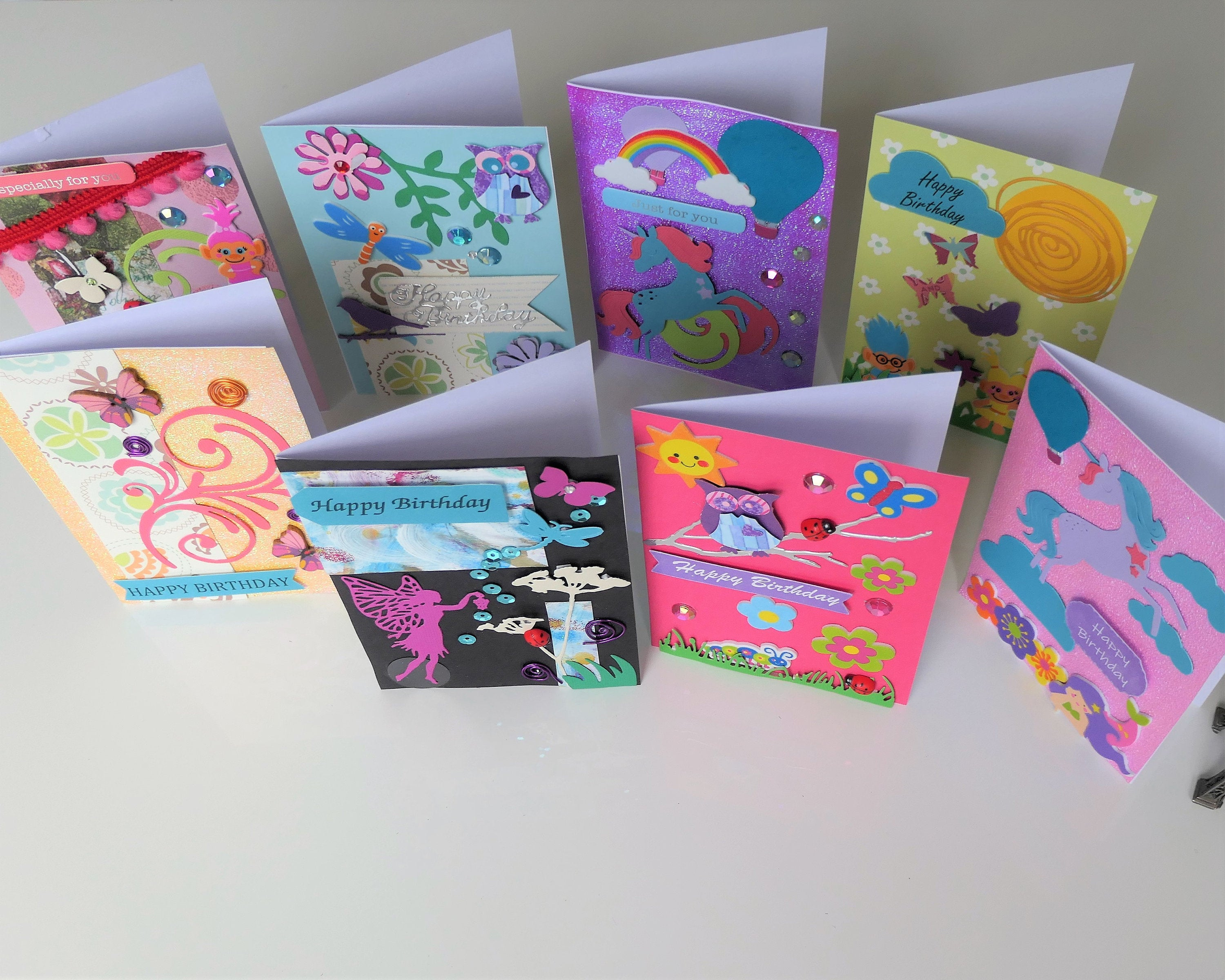 Birthday Card Ideas For Kids Kids Birthday Card Making Kit Gardens And Fantasy Creatures