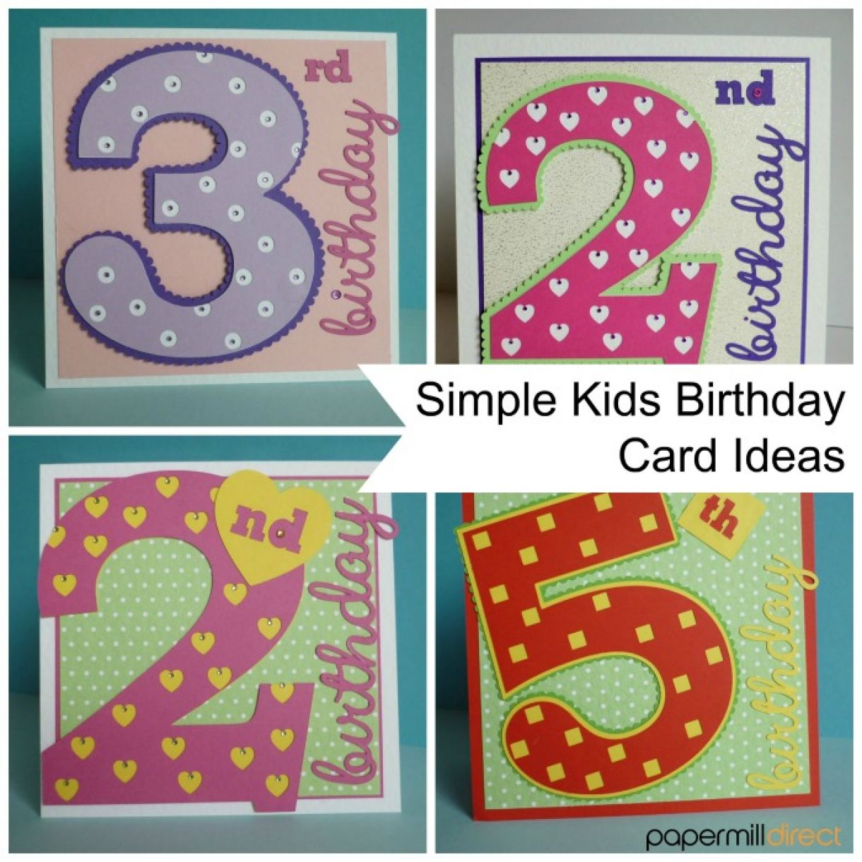 Birthday Card Ideas For Kids Project Simple Kids Age Cards