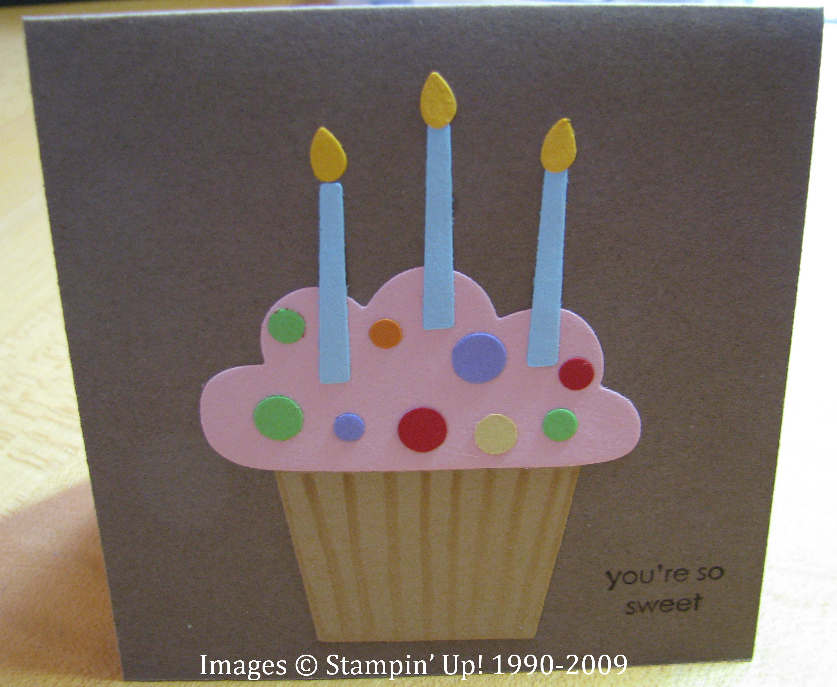 Birthday Card Ideas For Kids To Make Birthday Cupcake Card Stamping With Karen