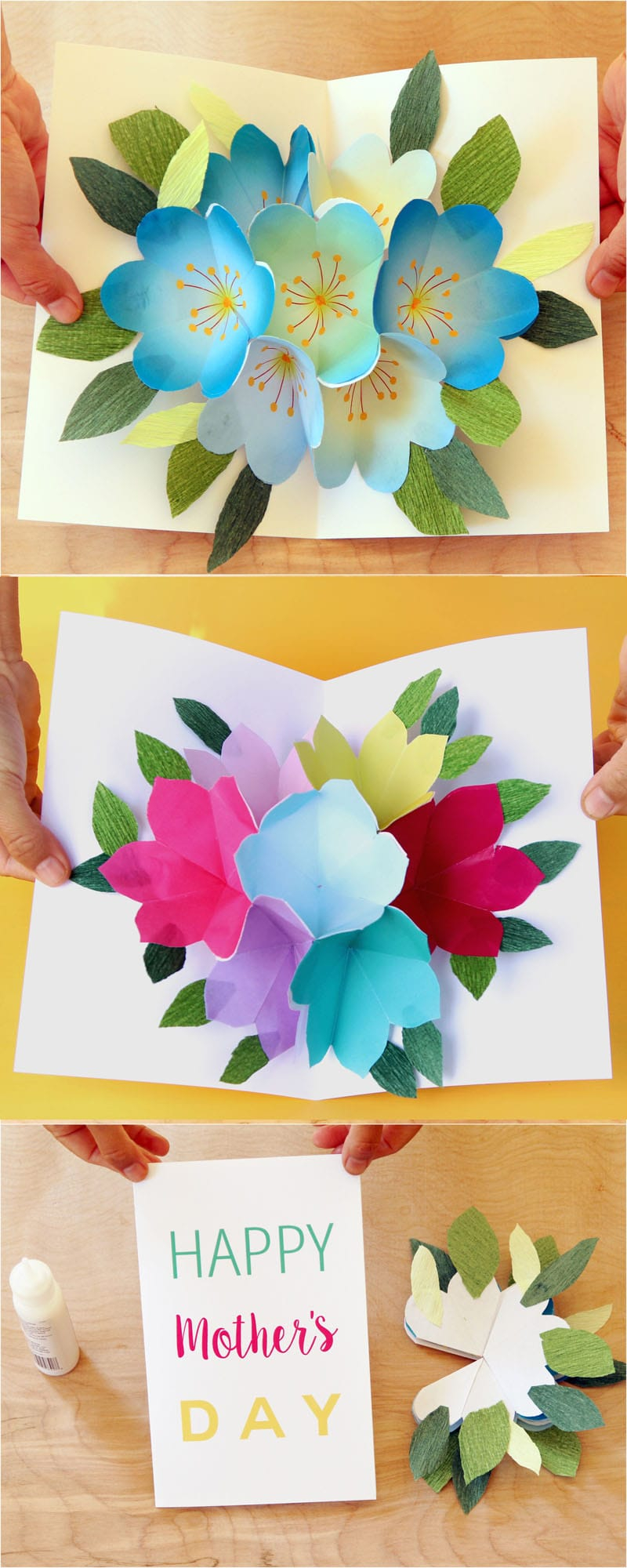 Birthday Card Ideas For Kids To Make Pop Up Flowers Diy Printable Mothers Day Card A Piece Of Rainbow