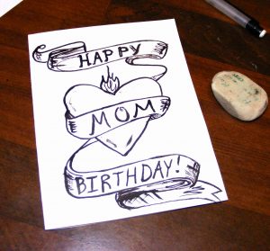 Birthday Card Ideas For Mom Happy Birthday Drawing Ideas At Paintingvalley Explore