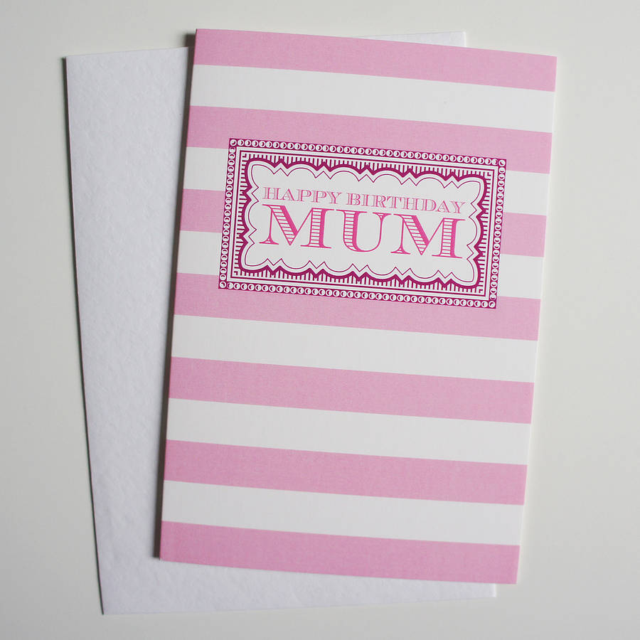 Birthday Card Ideas For Mom Mums Birthday Card