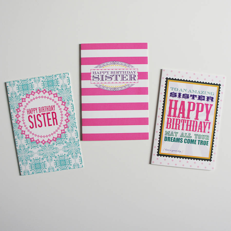 Birthday Card Ideas For Sister Sister Birthday Card