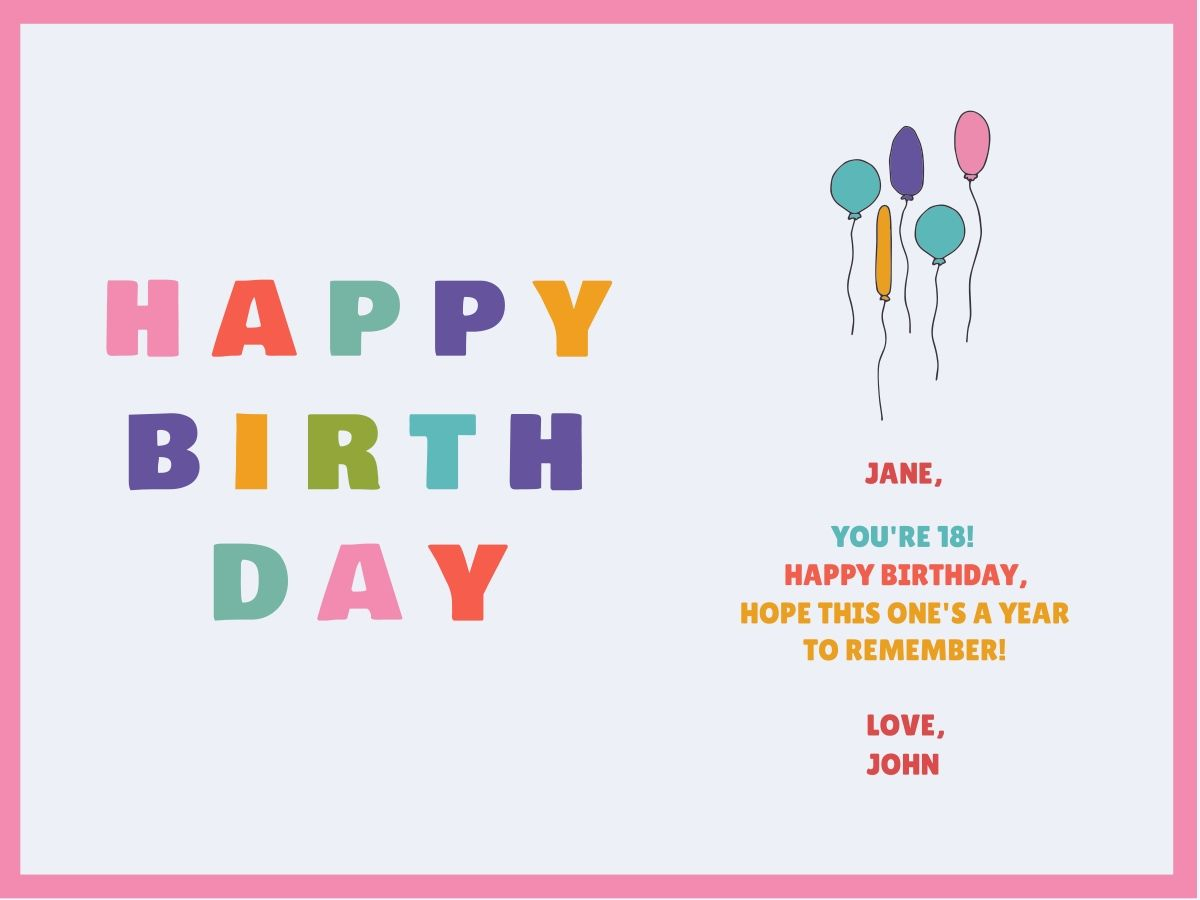 Birthday Card Ideas For Teenage Girl Customize Our Birthday Card Templates Hundreds To Choose From
