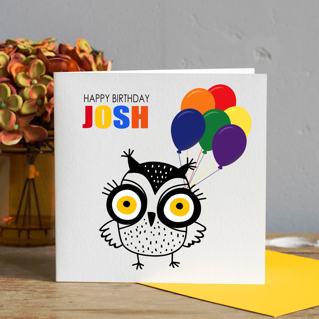 Birthday Card Ideas For Toddlers To Make Childs Birthday Card Owl