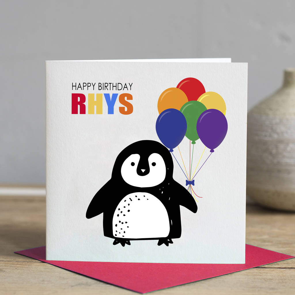Birthday Card Ideas For Toddlers To Make Childs Birthday Card Penguin