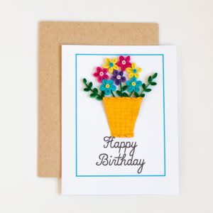 Birthday Card Ideas For Toddlers To Make Kids Birthday Card Bouquet Of Colorful Flowers Fun Greeting For Toddler Little Girls Boys Best Friends Daycare Teacher Coworker