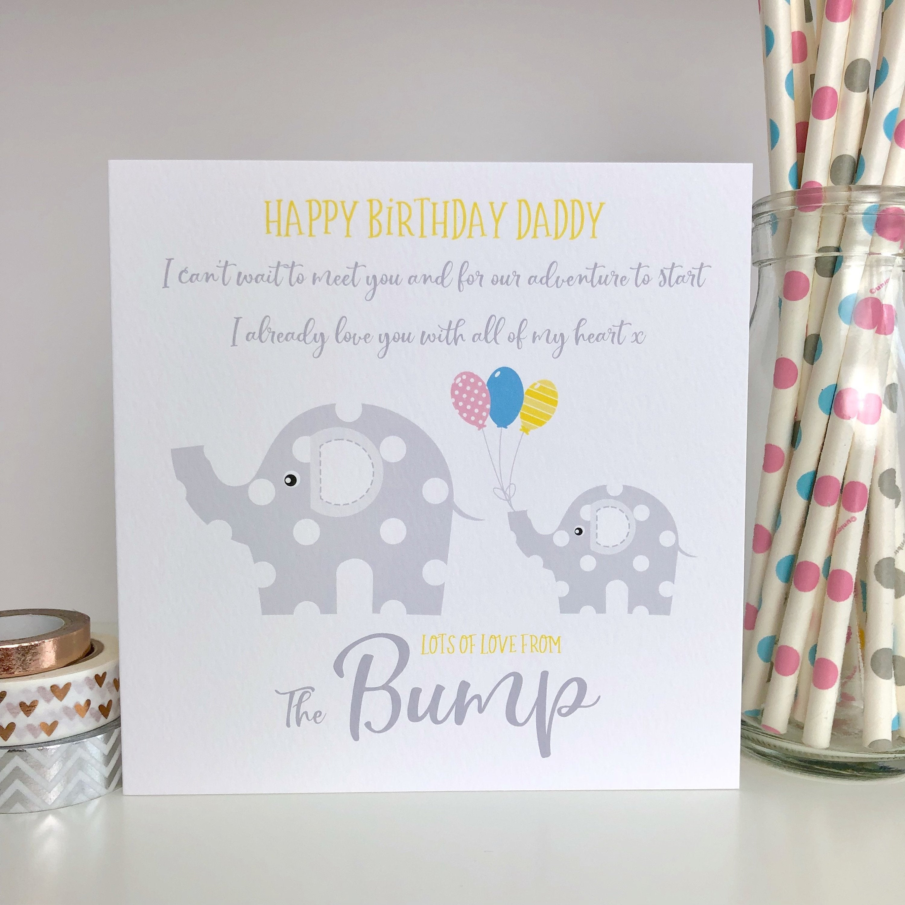 Birthday Card Ideas For Uncle Personalised Love From The Bump Birthday Card Daddy Mummy Nanny Grandad Big Brother Big Sister Auntie Uncle Daddy To Be Mummy To Be Lb302