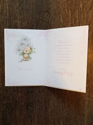 Birthday Card Ideas For Wife For My Wife Teddy Flowers Birthday Card Remember That Card
