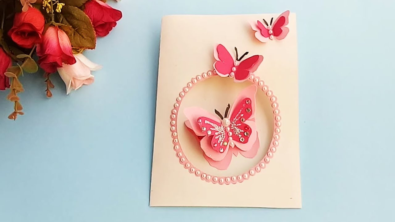 Birthday Card Ideas Girlfriend Butterfly Birthday Card For Boyfriend Or Girlfriend Handmade Birthday Card Idea