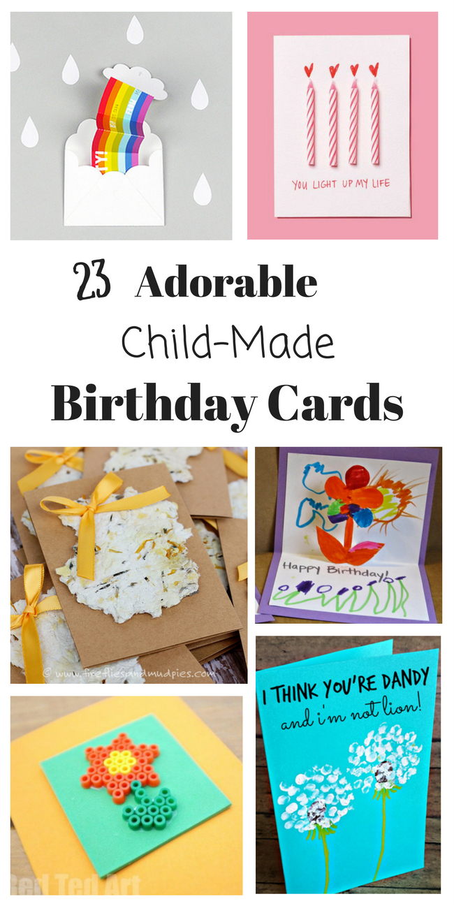 Birthday Card Ideas Homemade Homemade Birthday Cards For Kids To Create How Wee Learn