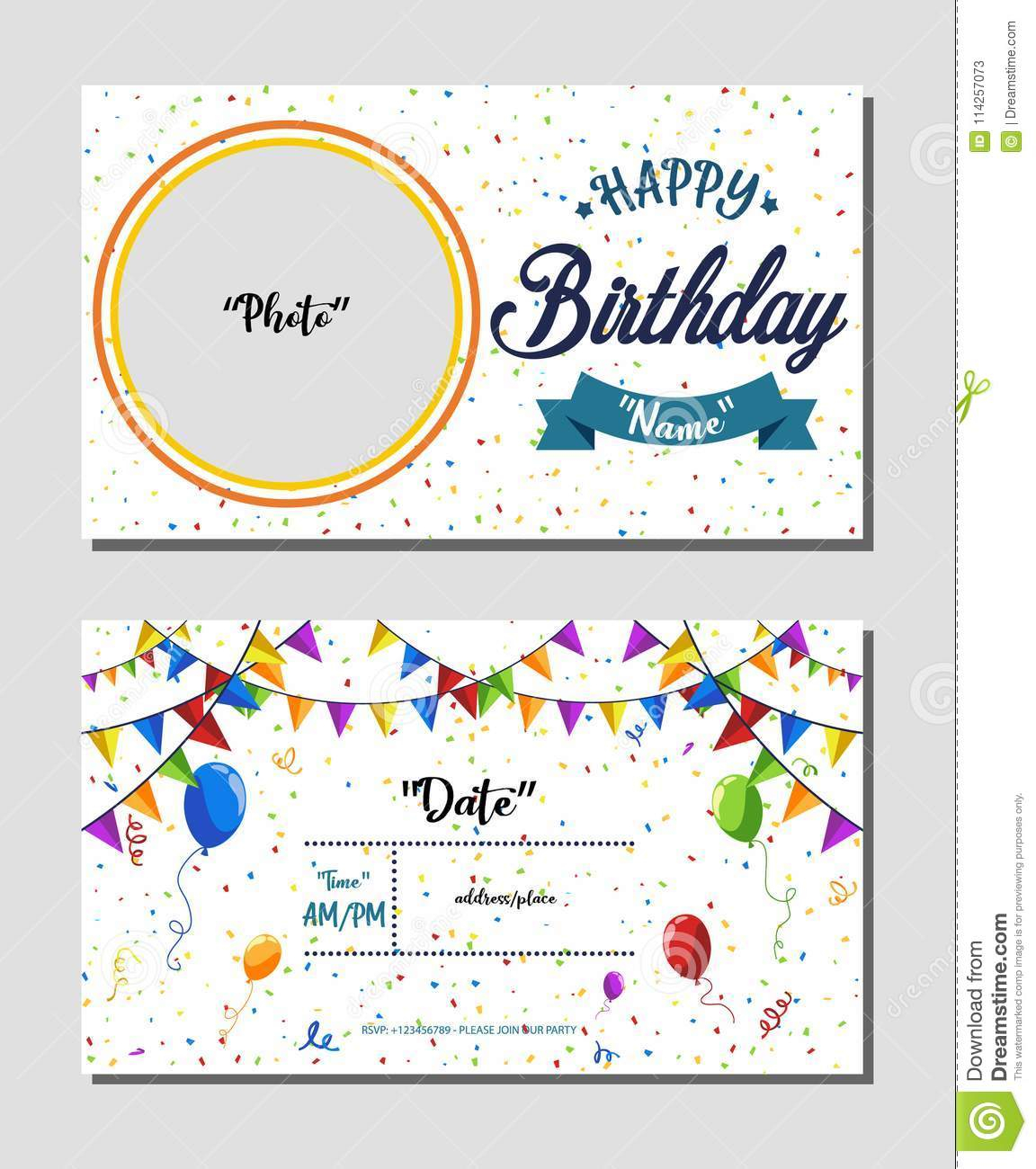 Birthday Card Invitations Ideas 013 Template For Birthday Invitation Ideas Happy Card Vector