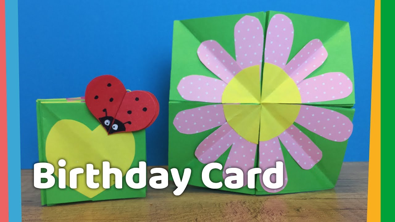 Birthday Card Making Ideas For Kids Diy Creative Birthday Card Idea For Kids Very Easy To Make At Home