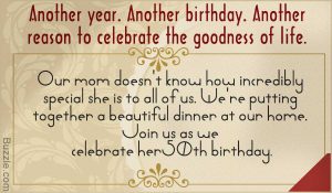 Birthday Card Writing Ideas Inspiring 50th Birthday Party Invitation Wordings To Choose From