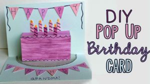 Birthday Cards For Grandma Ideas Diy Pop Up Birthday Card
