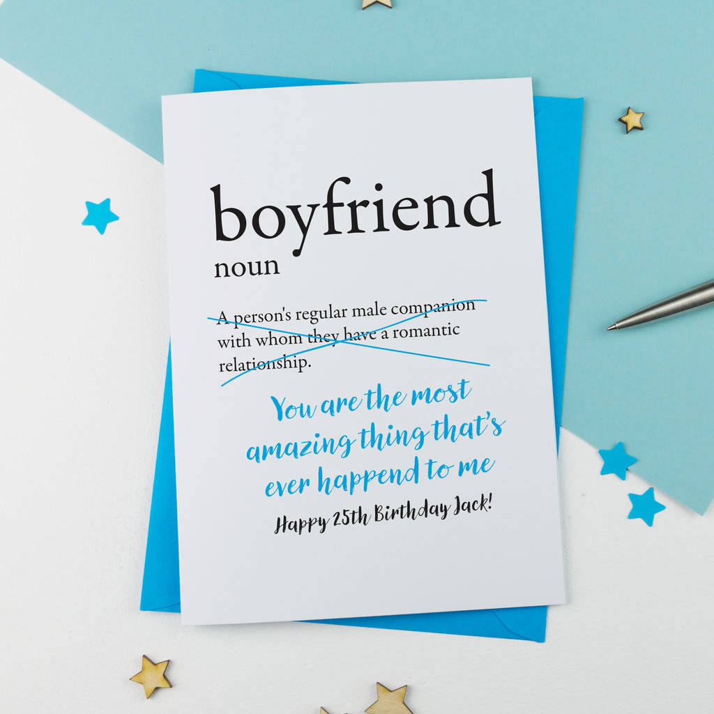 Birthday Cards Ideas For Boyfriend Birthday Card For Boyfriend Personalised