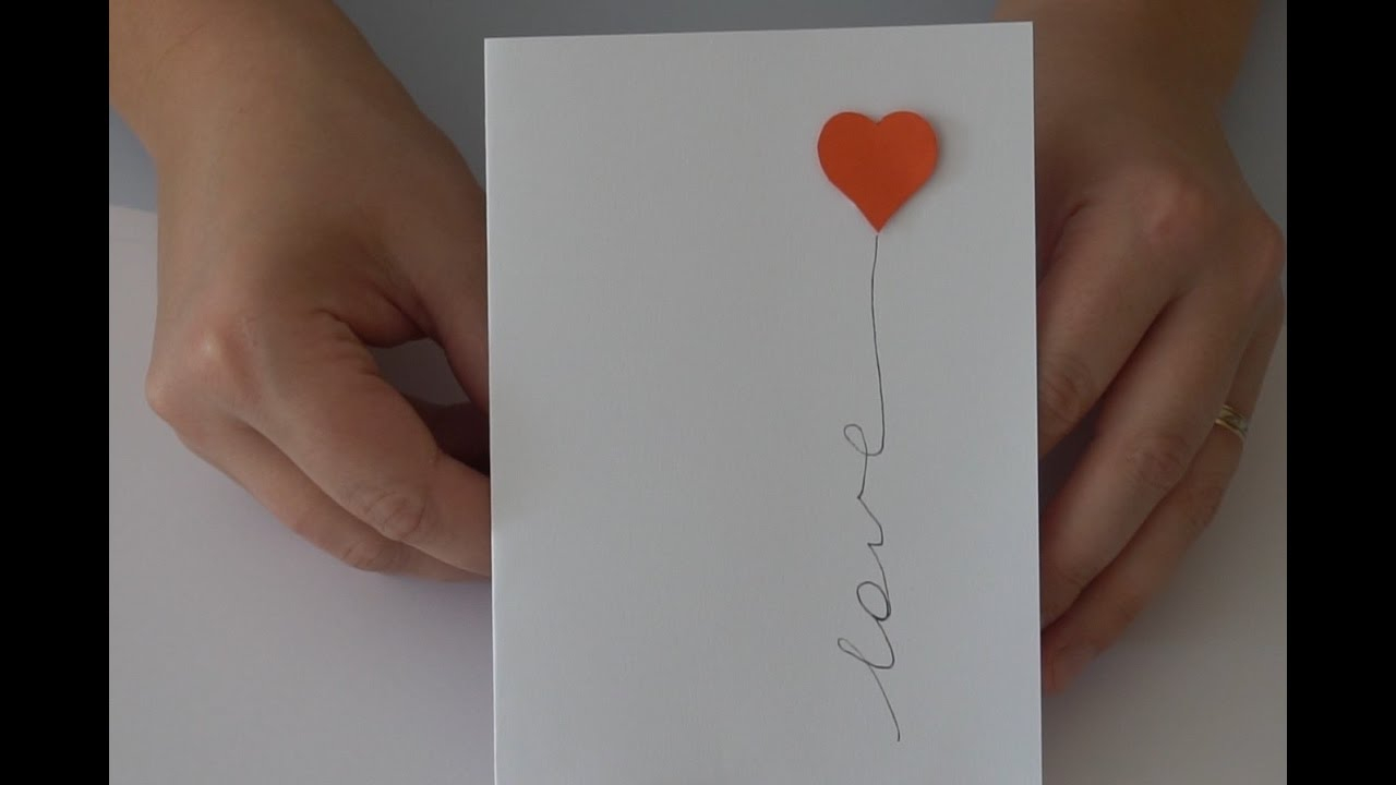 Birthday Cards Ideas For Boyfriend Easy Diy Love Card Handmade Card For Boyfriend Valentines Day Card