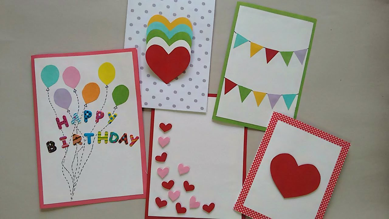 Birthday Cards Ideas For Kids 5 Cute Easy Greeting Cards Srushti Patil