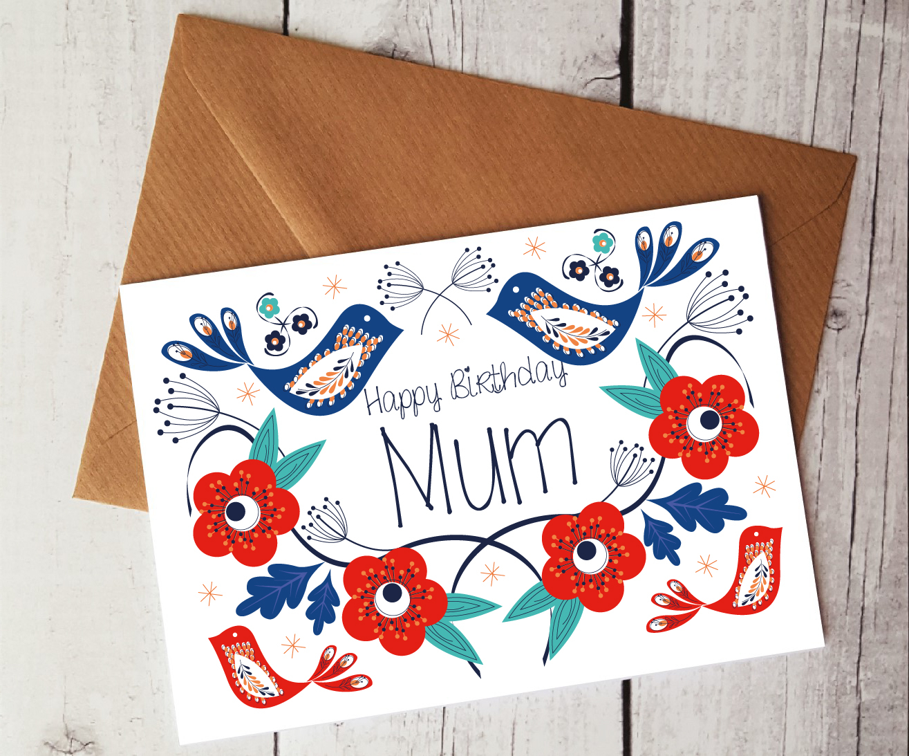 Birthday Gift Card Ideas Happy Birthday Mum Card