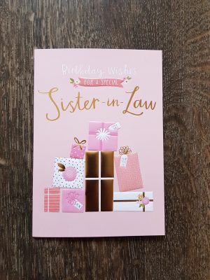 Birthday Gift Card Ideas Sister In Law Birthday Pink Presents Card Remember That Card