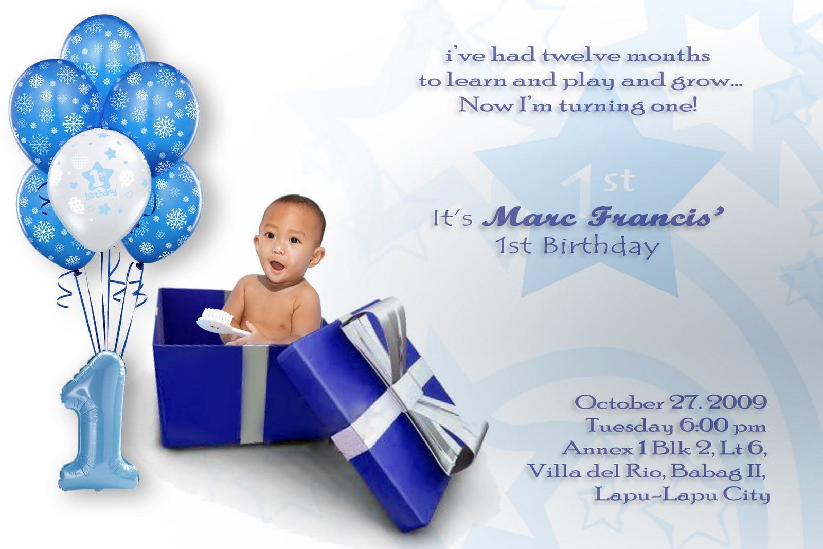 Birthday Invitation Cards Ideas Ba Boy First Birthday Invitations Free Invitation Templates Drevio