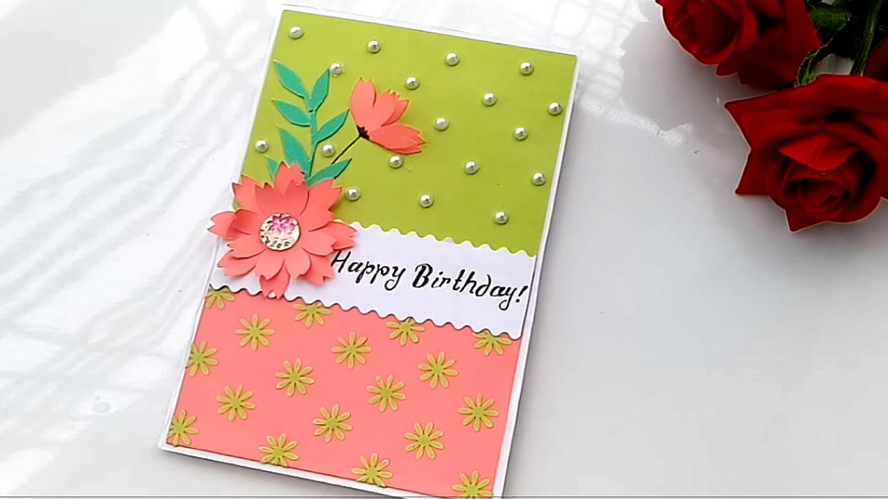 Card Ideas For Birthday Handmade Beautiful Handmade Birthday Card Idea Diy Greeting Cards For Birthday